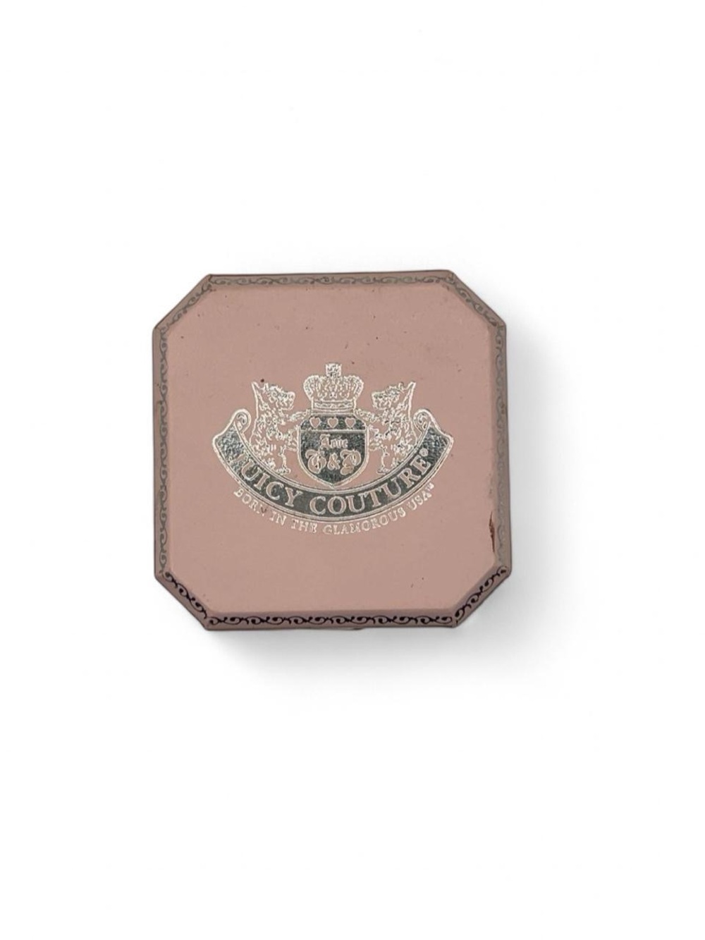 NWT Juicy Couture Silver Horseshoe Charm With Pink Box